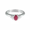 Bague Rubis Diamants