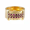 Bague Rubis Diamants