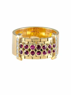 Bague Rubis Diamants