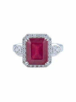 Bague Rubis Diamants