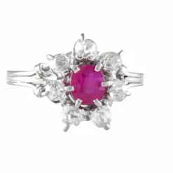 Bague Rubis Diamants