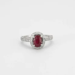 Bague Rubis Diamants