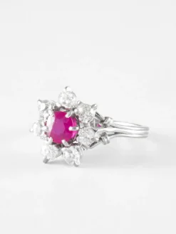Bague Rubis Diamants