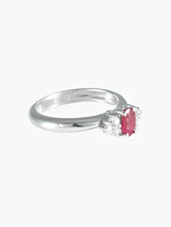 Bague Rubis Diamants