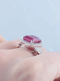 Bague Rubis Diamants