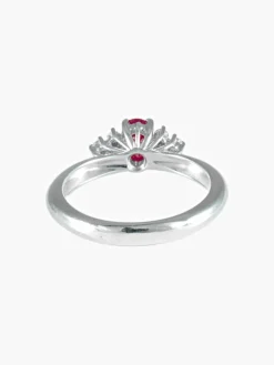 Bague Rubis Diamants