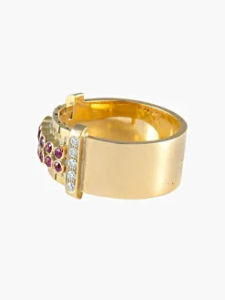 Bague Rubis Diamants