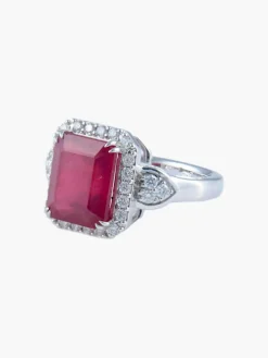 Bague Rubis Diamants