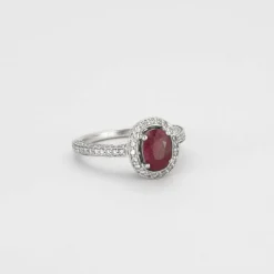 Bague Rubis Diamants