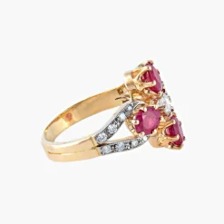 Bague Rubis Diamants