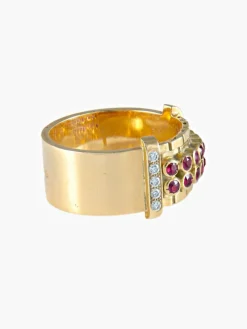 Bague Rubis Diamants