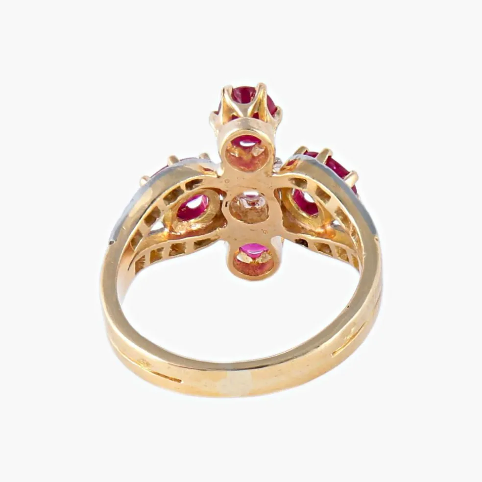 Bague Rubis Diamants