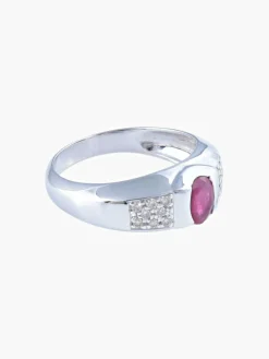 Bague Rubis Diamants