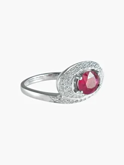 Bague Rubis Diamants