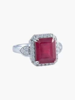 Bague Rubis Diamants