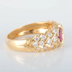 Bague Rubis Diamants