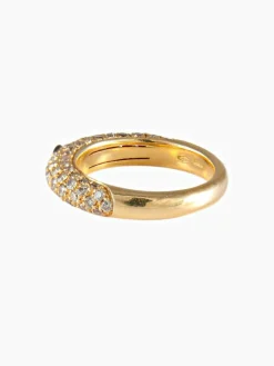 Bague Rubis Diamants champagne