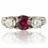 Bague Rubis, Diamants et pavage de diamants