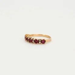 Bague rubis en or