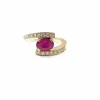 Bague rubis et diamant
