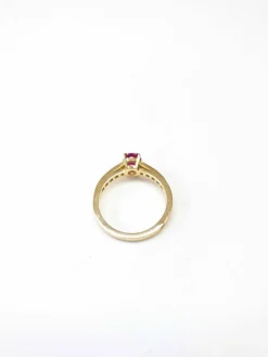 Bague rubis et diamant