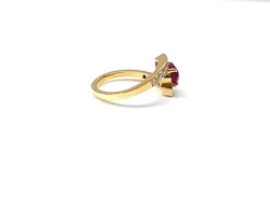 Bague rubis et diamant