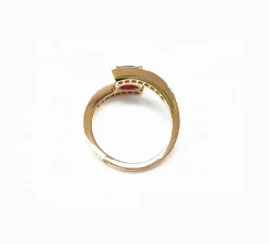 Bague rubis et diamant