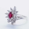 Bague rubis et diamants