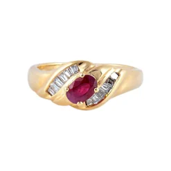 Bague Rubis et Diamants