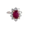 Bague rubis et diamants