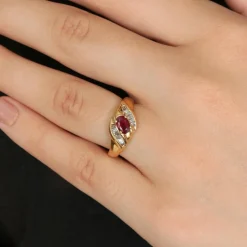 Bague Rubis et Diamants