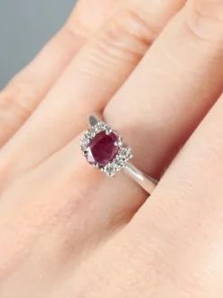 Bague Rubis et Diamants