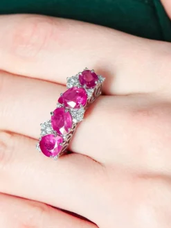 Bague Rubis et Diamants
