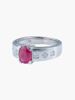 Bague Rubis et Diamants