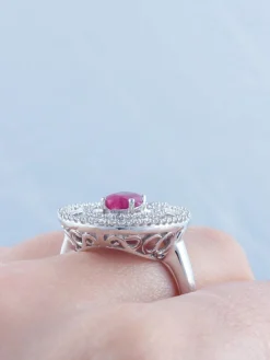 Bague Rubis et Diamants