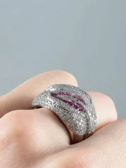 Bague Rubis et Diamants