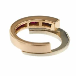 Bague rubis et diamants