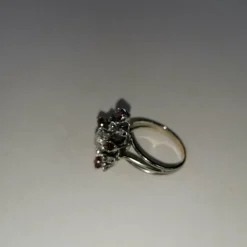 Bague rubis et diamants Année 70