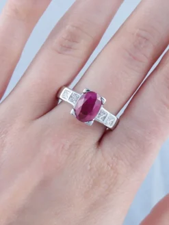 Bague Rubis et Diamants princesse