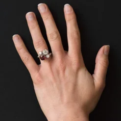 Bague Rubis et Diamants Toi et Moi