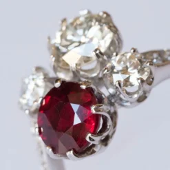 Bague Rubis et Diamants Toi et Moi