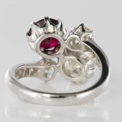 Bague Rubis et Diamants Toi et Moi