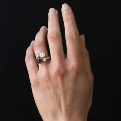 Bague Rubis et Diamants Toi et Moi