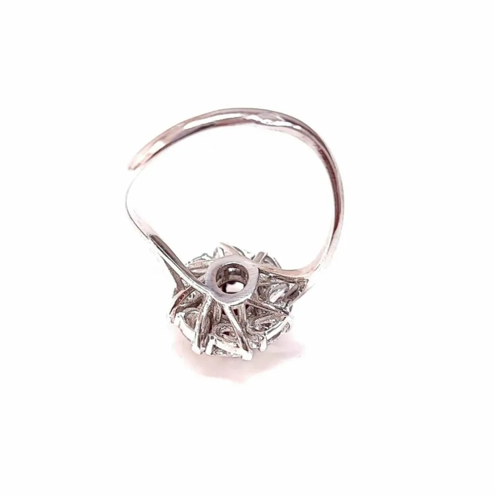 Bague rubis et or blanc