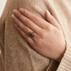 Bague Rubis et Perles
