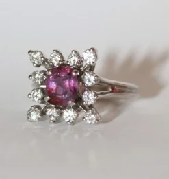 Bague rubis naturel