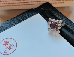 Bague rubis naturel