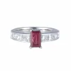 Bague Rubis rectangulaire