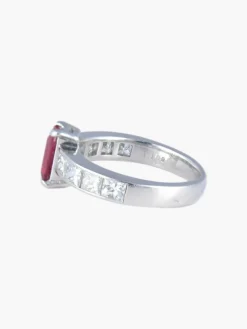 Bague Rubis rectangulaire