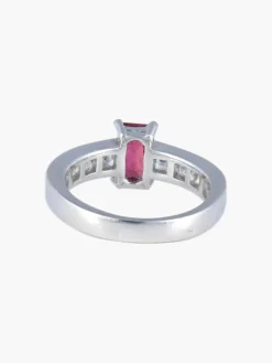 Bague Rubis rectangulaire